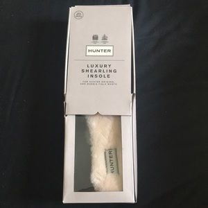 Hunter boots shearling insole